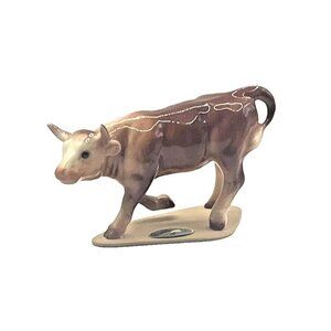 Hagen Renaker Genuine Vintage Retired Figurine Miniature Cutting Steer